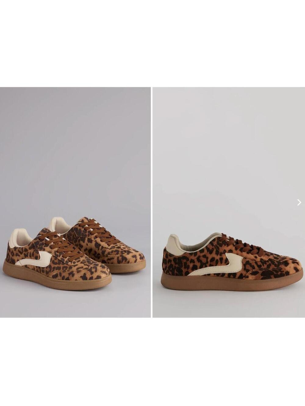 Winsor Wild Stride Suede Leopard Sneakers